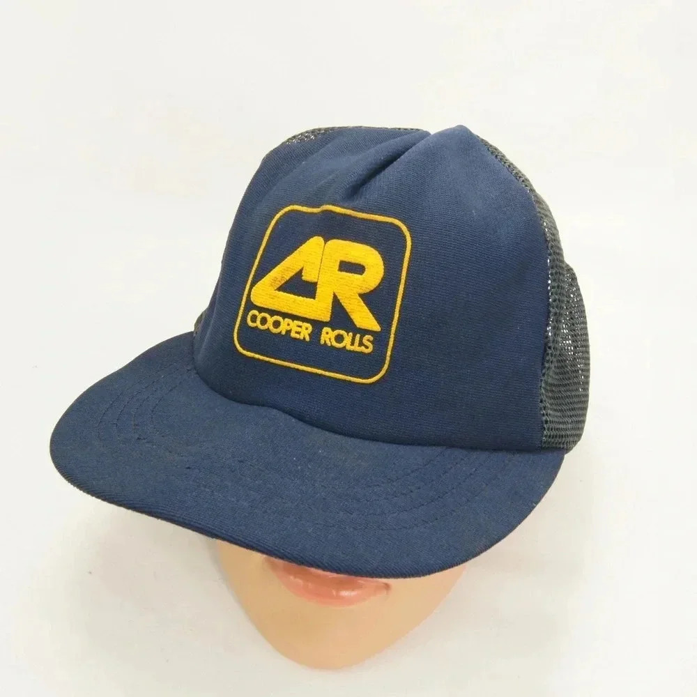 Vintage  80s Copper Rolls Navy Blue Trucker Hat
